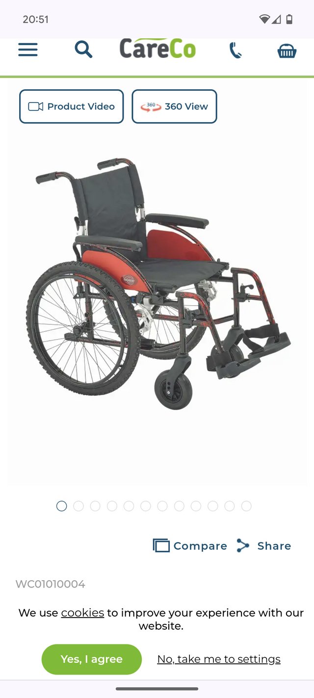 Preview of the first image of Outlander All-Terrain Wheelchair  SKU: WC01010004.