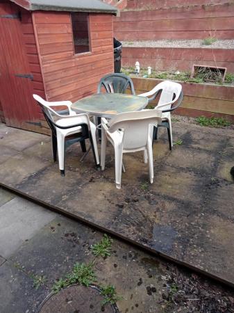 Image 1 of Outside chairs and table