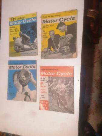Image 1 of Four 1960s "Motor Cycle" Magazines