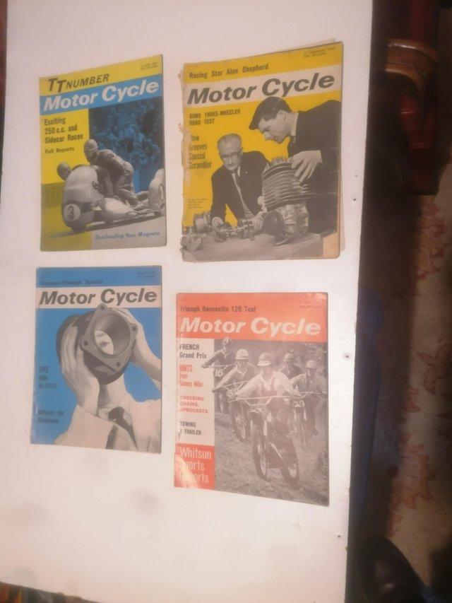 Preview of the first image of Four 1960s "Motor Cycle" Magazines.