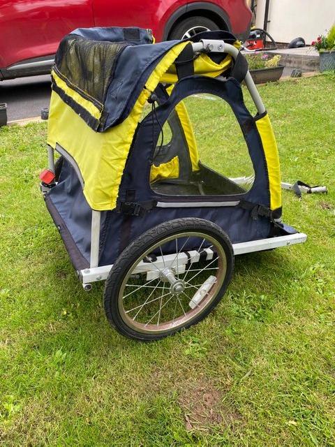 Preview of the first image of Bike Trailer - suitable for two small children.