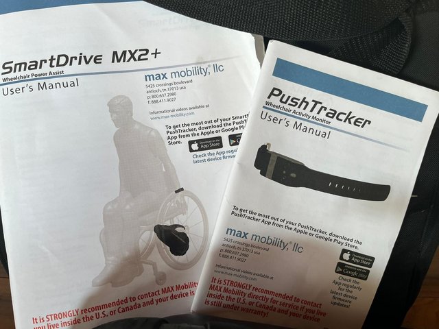 Preview of the first image of Smart drive Max plus push tracker for manual wheelchair.