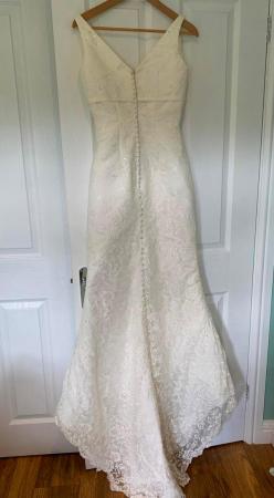 Image 2 of Charlotte Balbier ivory lace wedding dress - size 6-8
