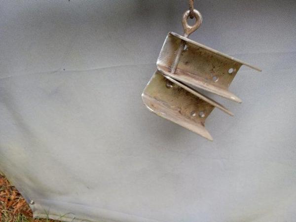 Image 1 of Folding stainless steel boom crutch