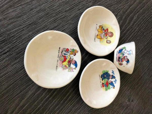 Image 1 of Four small Noddy toy china pieces