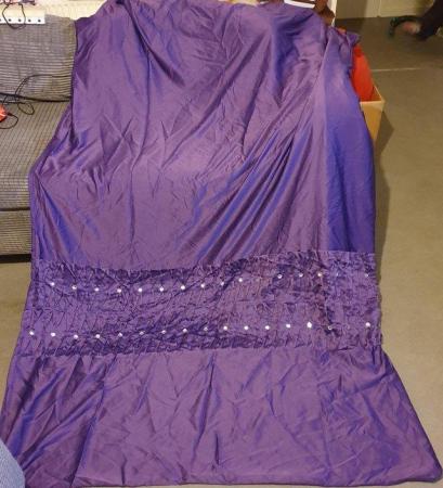 Image 1 of Purple Single Duvet Cover & Pillowcase Set