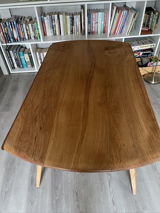 Preview of the first image of Ercol mid century drop leaf table Golden Dawn.