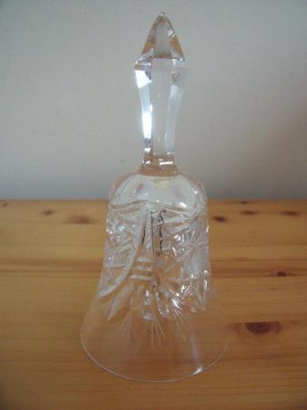Image 1 of Cut glass crystal bell.