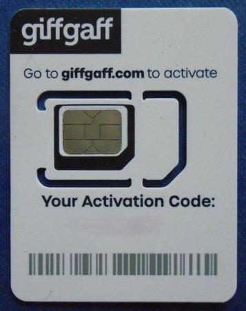 Image 1 of Free GiffGaff Sim Card £5 Free Credit on Activation