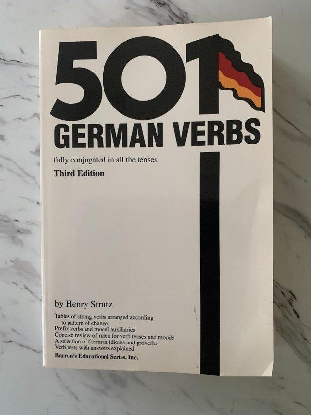 Preview of the first image of GERMAN LANGUAGE BOOK: 501 VERBS.