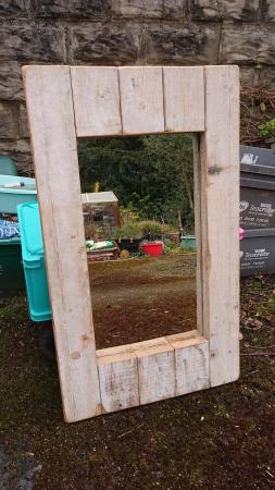 Image 1 of Rustic Mirror ( Scaffolding Boards Construction)