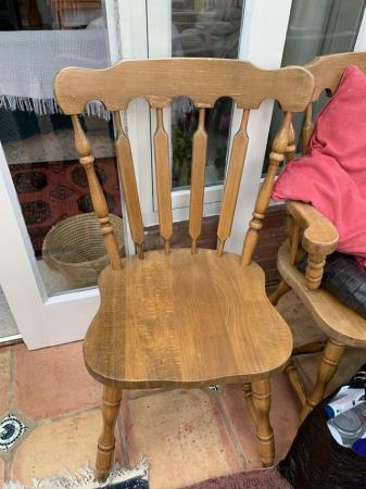 Image 1 of Wooden dining table and 4 chairs
