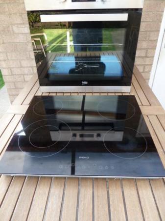 Image 2 of Beko Electric built-in oven & hob.