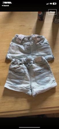 Image 1 of Denim shorts girls brand new from next with tags