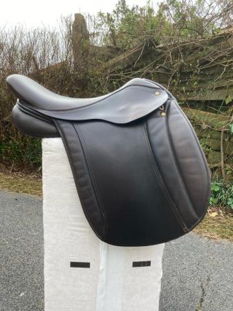 Image 2 of Fiona Cork Show Saddle - size 18 XW