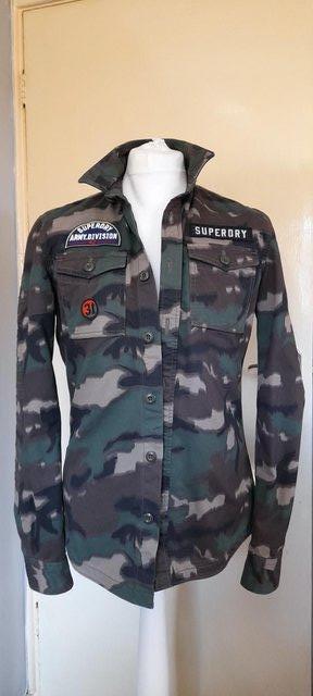 Preview of the first image of SUPERDRY MILITARY SHIRT/JACKET SIZE MEDIUM..