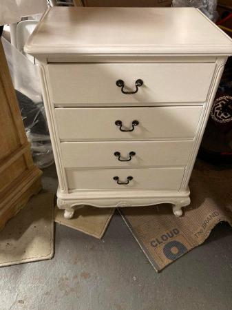 Image 2 of Painted Chest of drawers queen ann legs