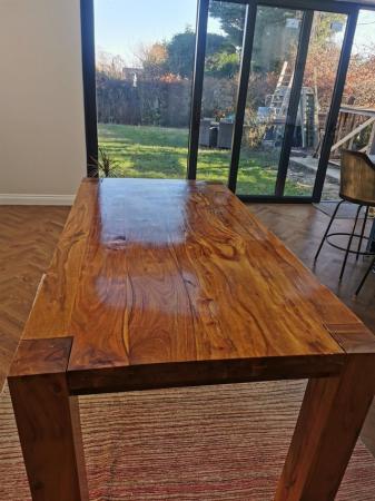 Image 2 of Solid wooden dining table