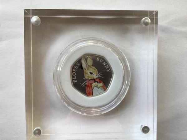 Image 3 of Flopsy Bunny 2018 Silver Proof 50p