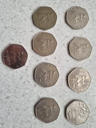 Image 3 of For sale 9 x old style 50p's ( large style  )