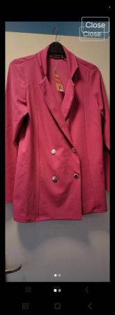 Image 3 of Fuscia Pink trouser suit new