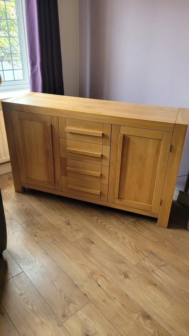Preview of the first image of Solid Oak Sideboard - Excellent Condition.