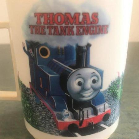 Image 2 of 2 vintage 1980's Thomas the Tank Engine melamine mugs.