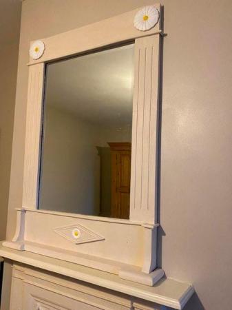 Image 2 of Farrow and Ball Painted Wooden Mirror