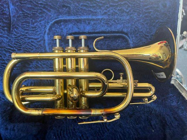 Preview of the first image of Boosey & Hawkes 400 Cornet With Hard Case.