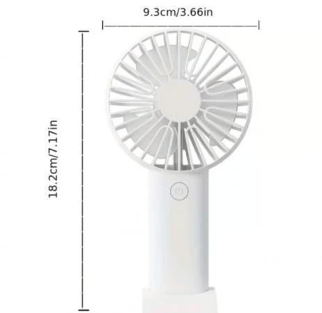 Image 1 of Rechargeable 3 speed Wireless Handheld Fan