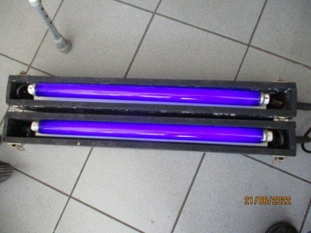 Preview of the first image of Pair of 2' UV's in a case.   UV 2' lights based in a case..
