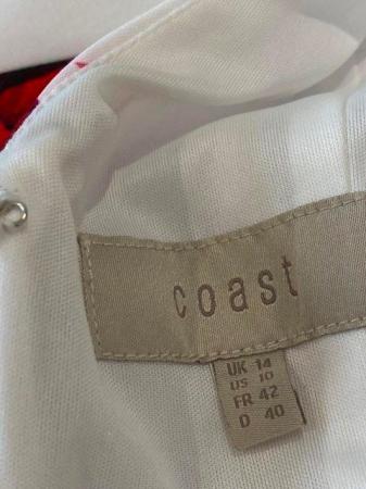 Image 4 of Coast multicoloured sleeveless dress, side pockets. Size 14