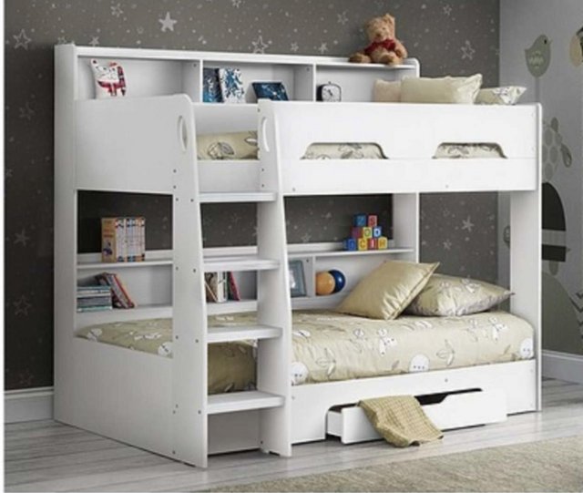 Preview of the first image of Riley Bunk Bed With Shelves And Storage.