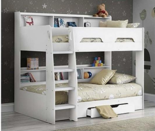 Image 1 of Riley Bunk Bed With Shelves And Storage