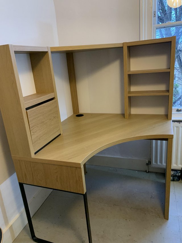 Preview of the first image of Lovely IKEA  Micke  Corner Desk.