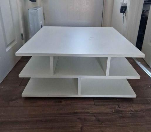 Image 1 of White coffee table by Castleton Home