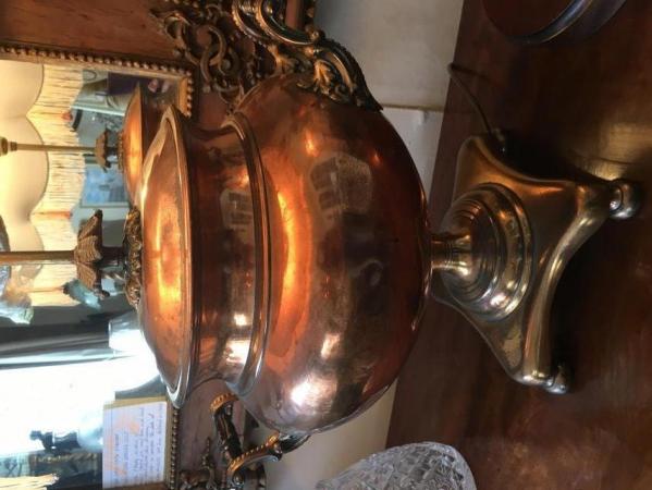 Image 2 of Antique Victorian Copper lamp