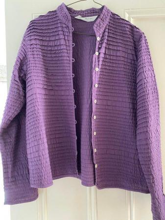Image 1 of Yacco Maricard purple blouse, size 2