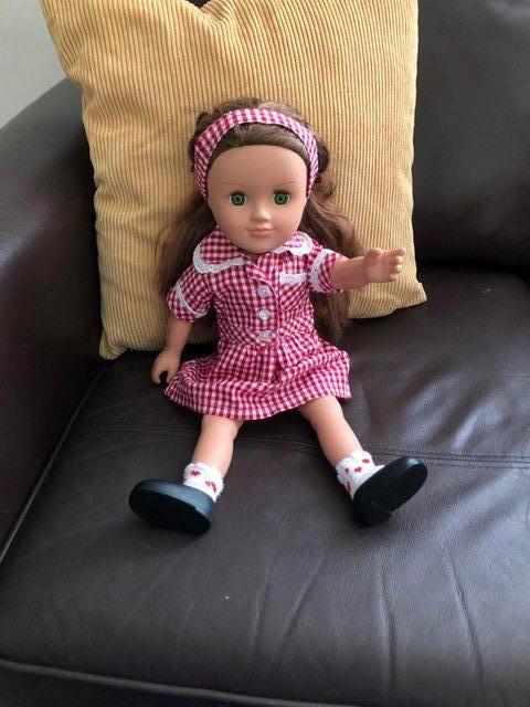 Preview of the first image of 18 inch SINDY DOLL and selection of clothes.