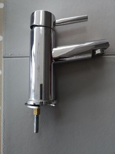 Preview of the first image of Pentle basin mixer tap in high chrome..