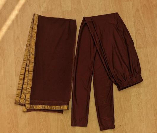 Image 3 of Maroon coloured Indian dress size 10 -12