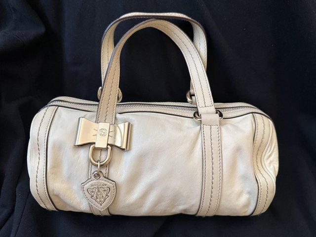  Light Cream Leather bag 