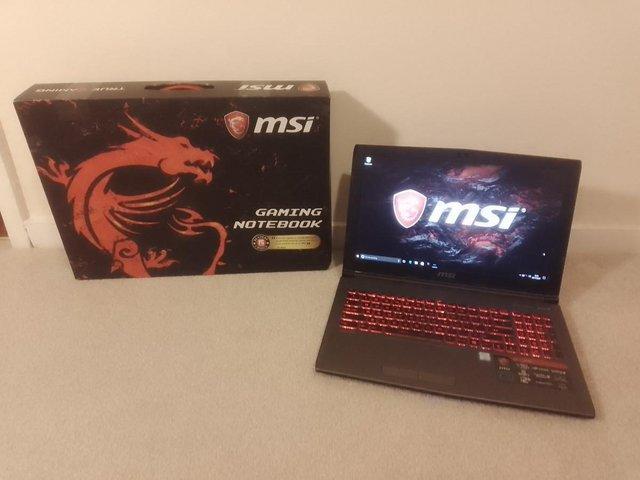 Preview of the first image of MSI GV62 7RD 15" Gaming Laptop.