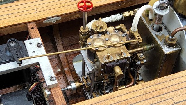 Image 34 of Model boat live steam,45 inch museum quality steam yacht