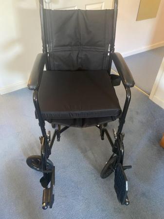 Image 1 of Folding Wheelchair with removable cushion