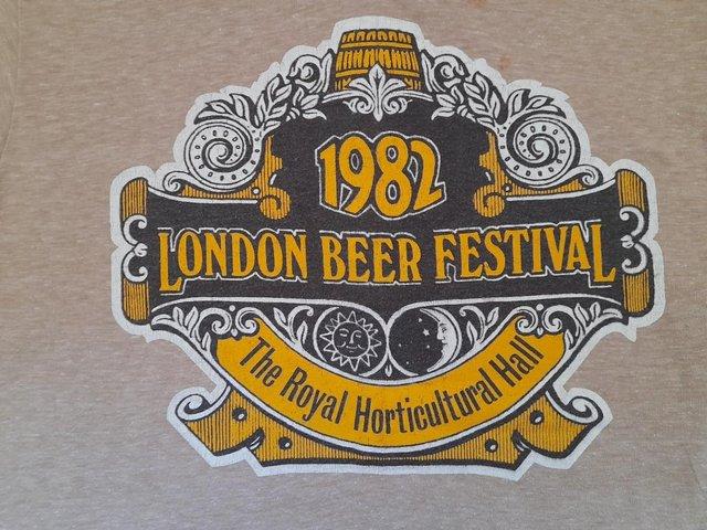 Preview of the first image of Vintage 1982 London Beer Festival T-Shirt..