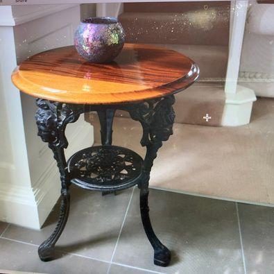 Preview of the first image of Victorian Antique Cast Iron table.