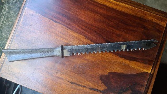 Image 1 of Vintage Quikut Stainless Steel Dual Edge Carve & Serve Fork