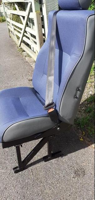 Preview of the first image of Unused Scot single seat  with inertia seat belt..