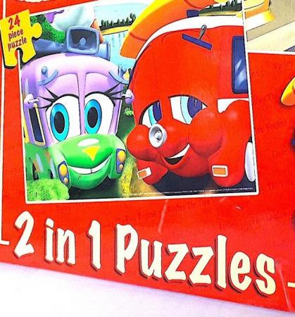 Image 2 of CHILD's 2 in 1 PUZZLE - FINLEY FIRE ENGINE
